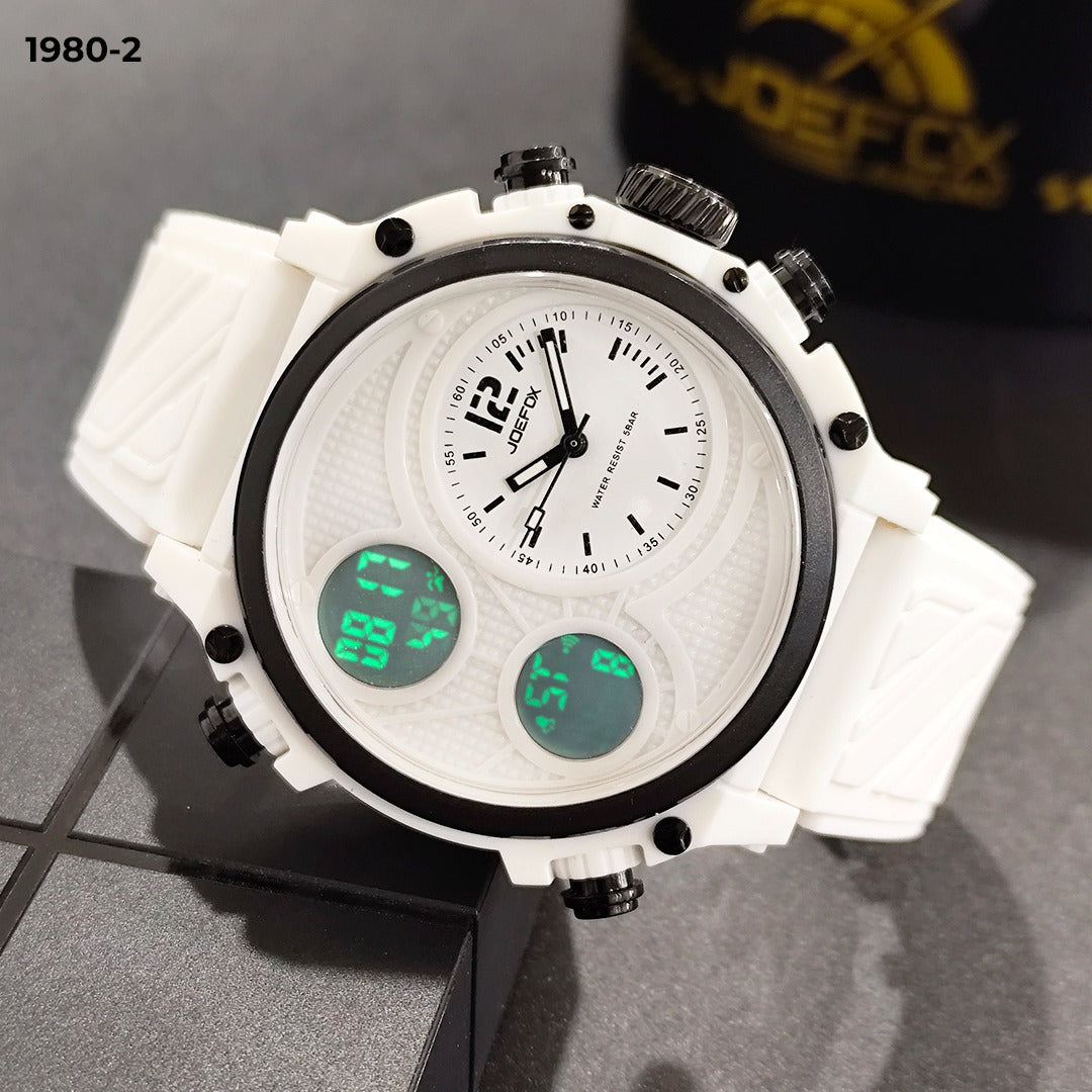 reloj 19801Triple Reloj Joefox Anadig